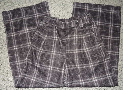 Damen stoffhose grau kariert - stoffhose,