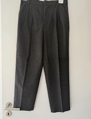 Frauen stoffhose grau kariert - grau,