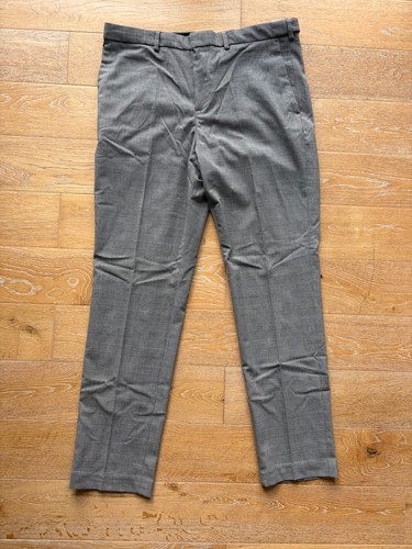 Graue karierte stoffhose - graue,
