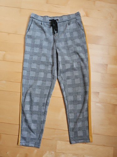 Hose kariert schwarz weiß - hose,